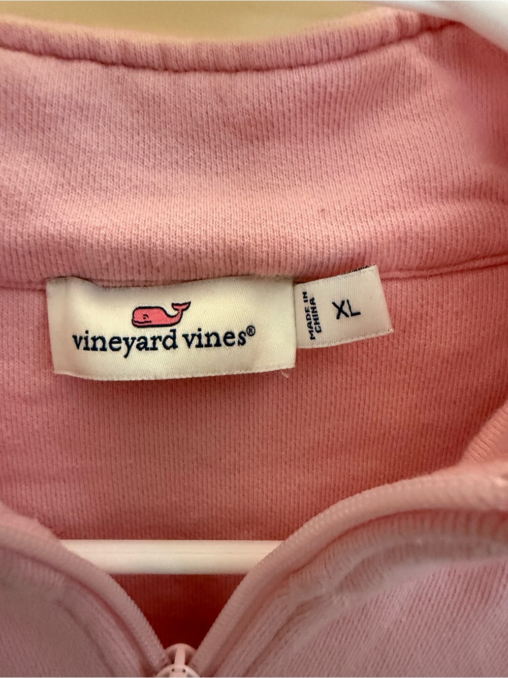 Vineyard Vines Light Pink Quarter-Zip Pullover - Picture 4 of 6